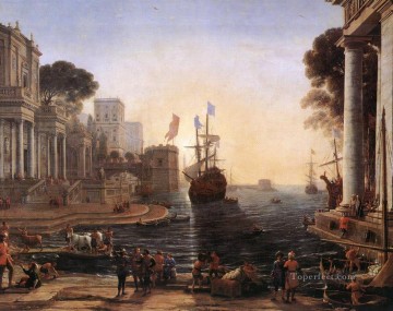 Ulises devuelve a Criseida al paisaje de su padre Claude Lorrain Pinturas al óleo